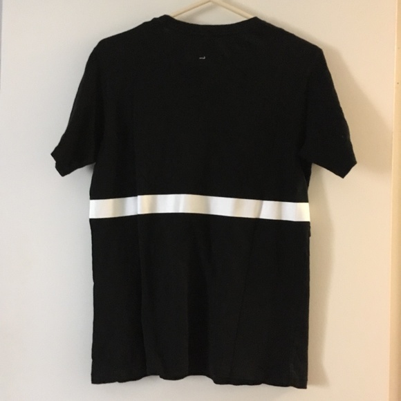 RAG & BONE Black + White Graphic Cotton Crew Tee S - Picture 1 of 4